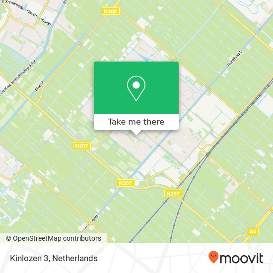 Kinlozen 3, 2151 XA Nieuw-Vennep map