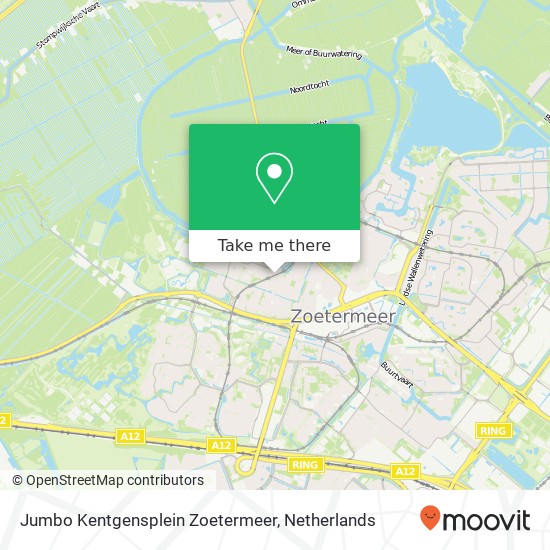 Jumbo Kentgensplein Zoetermeer, Kentgensplein 3 Karte
