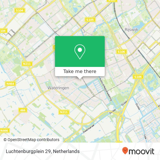Luchtenburgplein 29, 2548 RC Den Haag map