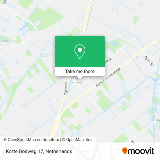 Korte Bosweg 17 map