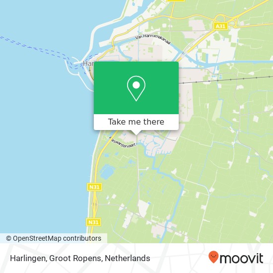 Harlingen, Groot Ropens map