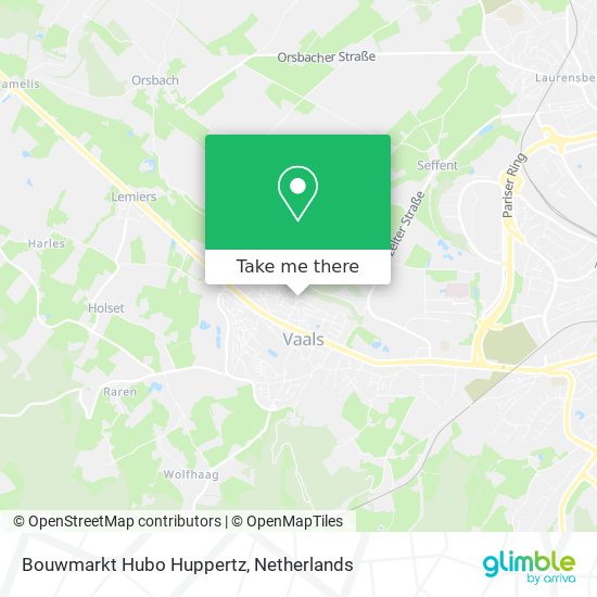 Bouwmarkt Hubo Huppertz Karte