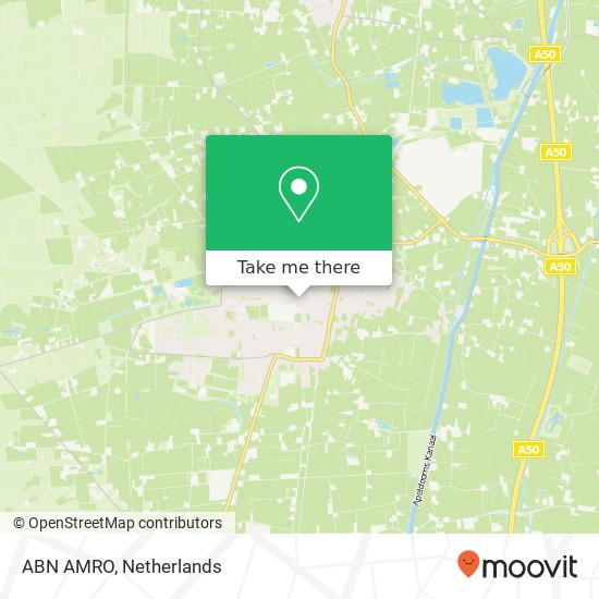 ABN AMRO, Dorpsstraat 74 map