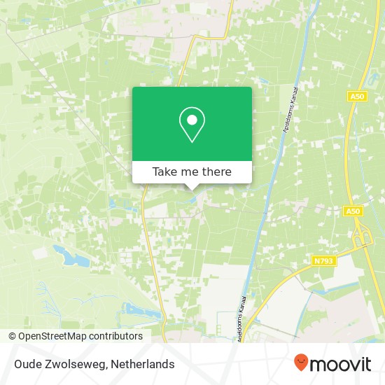 Oude Zwolseweg, 7345 DS Wenum map