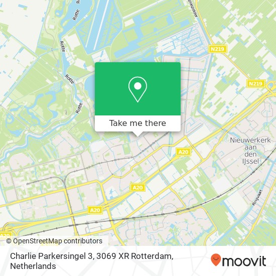 Charlie Parkersingel 3, 3069 XR Rotterdam Karte