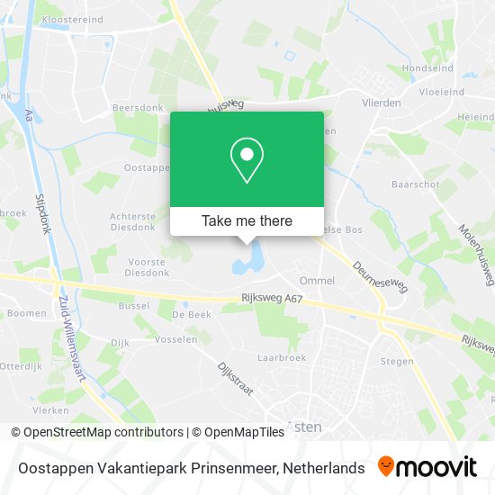 Oostappen Vakantiepark Prinsenmeer Karte