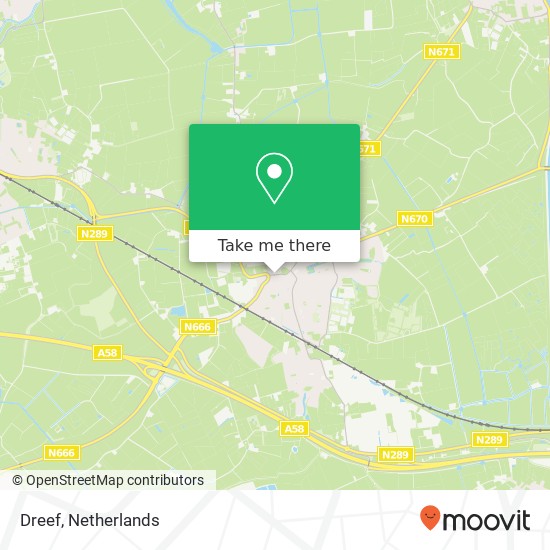 Dreef, 4421 AC Kapelle map