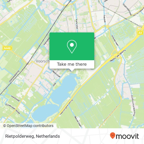 Rietpolderweg, Rietpolderweg, Leidschendam, Nederland map