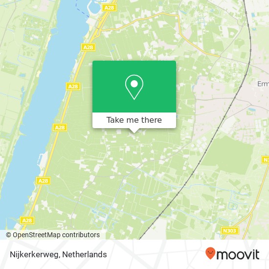 Nijkerkerweg, Nijkerkerweg, 3853 Ermelo, Nederland Karte