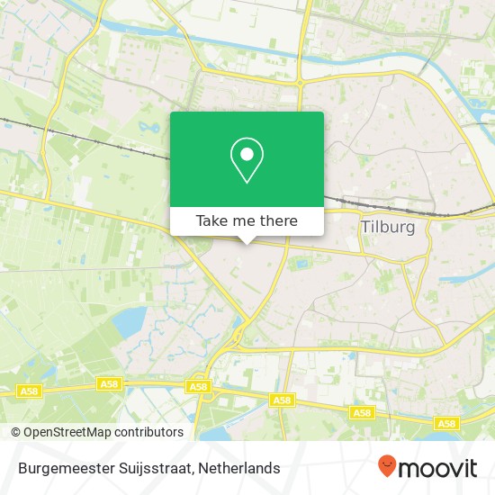 Burgemeester Suijsstraat, 5037 ML Tilburg Karte