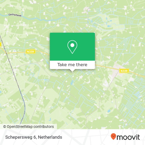 Schepersweg 6, 7217 TH Harfsen map