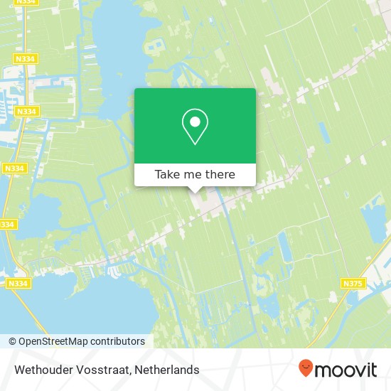 Wethouder Vosstraat, 7946 BD Wanneperveen map