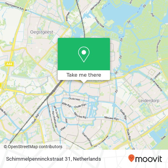 Schimmelpenninckstraat 31, 2316 DT Leiden map