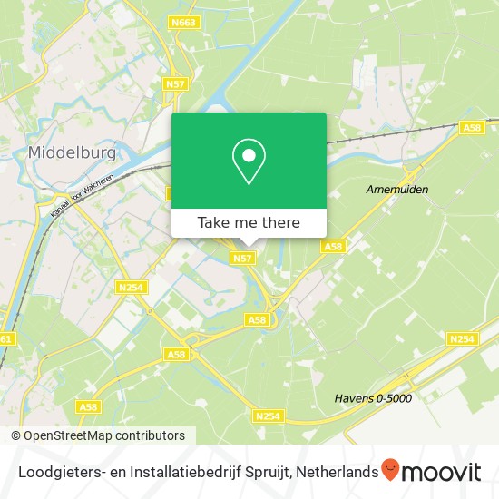 Loodgieters- en Installatiebedrijf Spruijt map