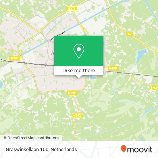 Graswinkellaan 100, Graswinkellaan 100, 6005 KB Weert, Nederland Karte