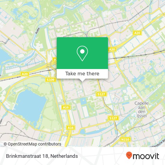 Brinkmanstraat 18, Brinkmanstraat 18, 3067 TA Rotterdam, Nederland Karte