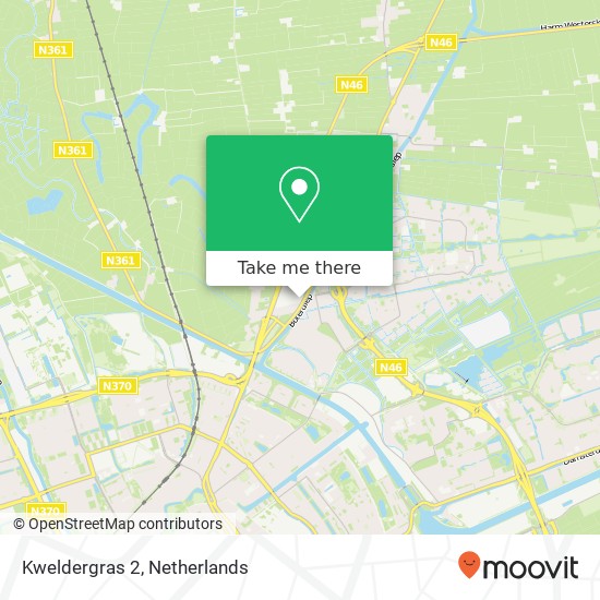 Kweldergras 2, 9738 AJ Groningen map
