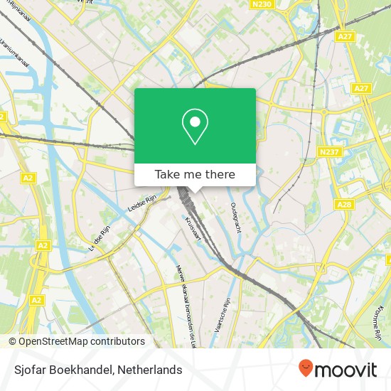 Sjofar Boekhandel, Stationsdwarsstraat map