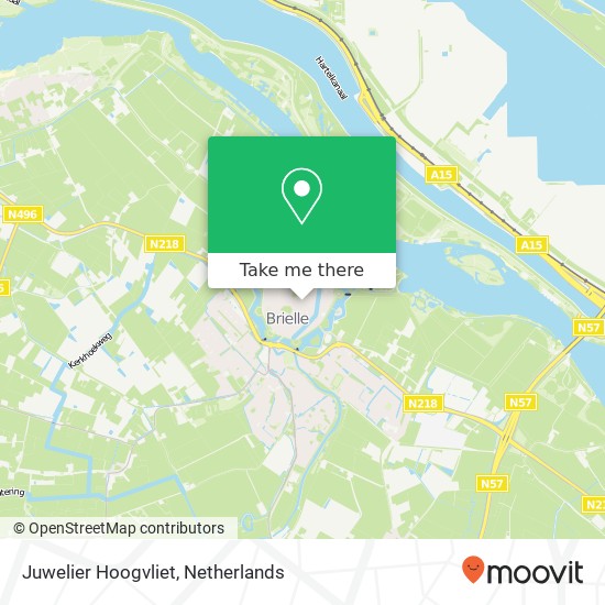 Juwelier Hoogvliet, Voorstraat 37 map