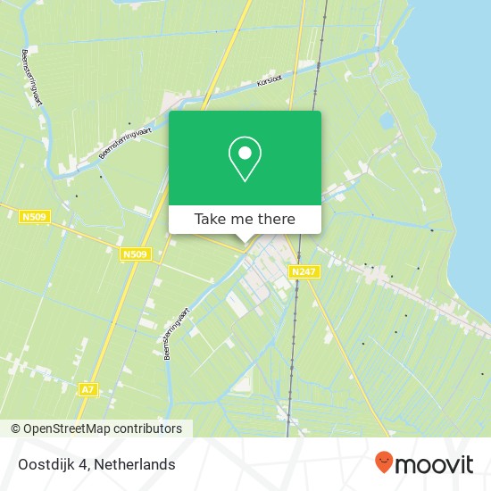 Oostdijk 4, 1463 PP Noordbeemster Karte