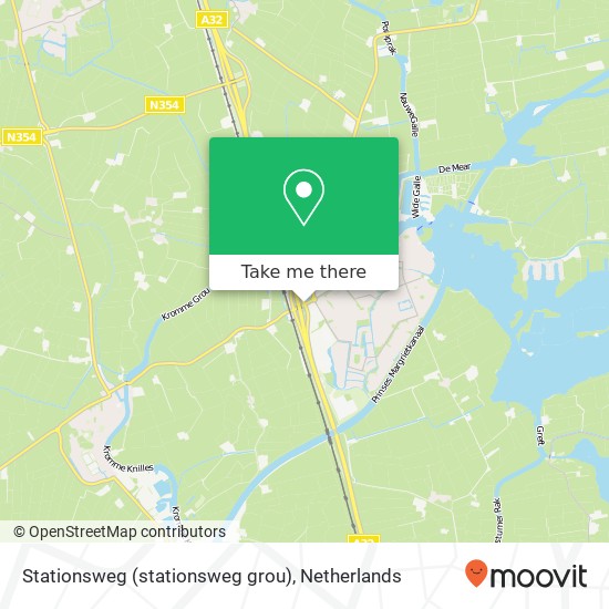 Stationsweg (stationsweg grou), 9001 Grou map