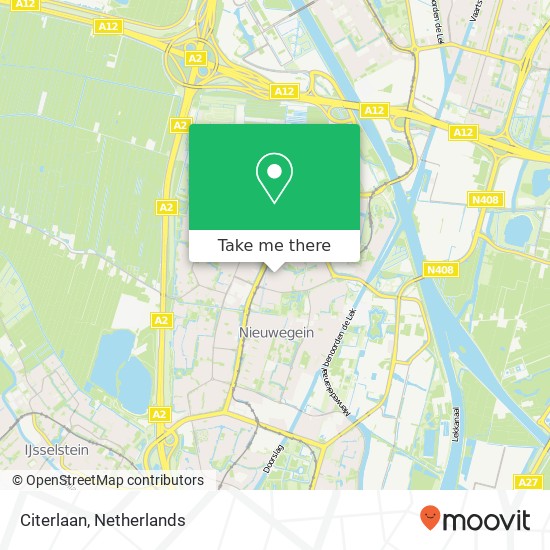 Citerlaan, 3438 Nieuwegein map