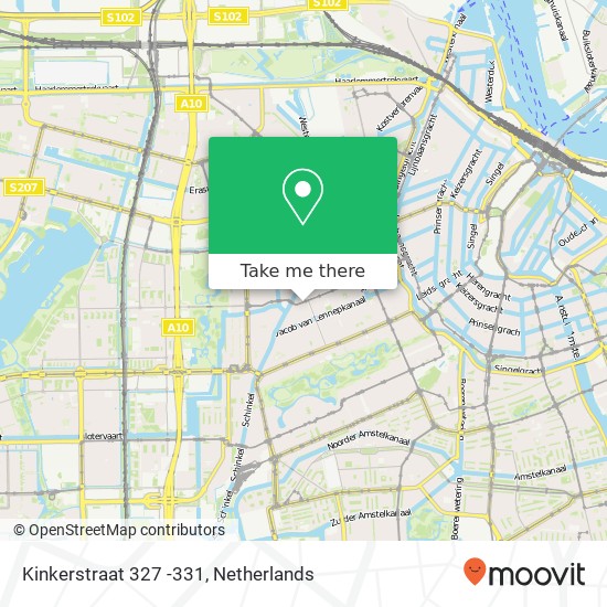 Kinkerstraat 327 -331, Kinkerstraat 327 -331, 1053 EW Amsterdam, Nederland Karte