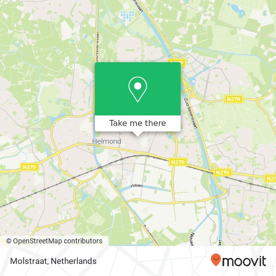 Molstraat, 5701 JW Helmond map