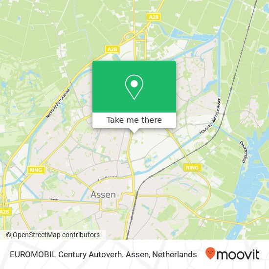 EUROMOBIL Century Autoverh. Assen, Industrieweg 44 map