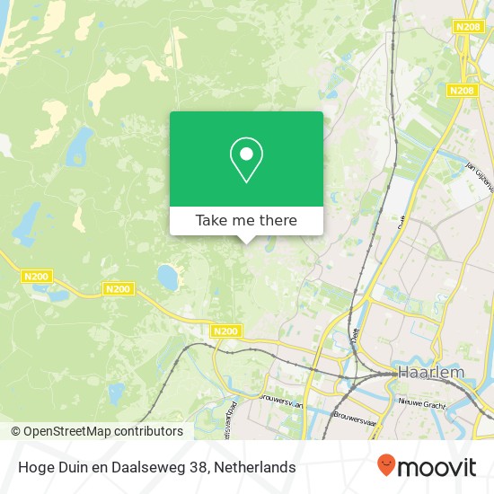 Hoge Duin en Daalseweg 38, 2061 AH Bloemendaal map