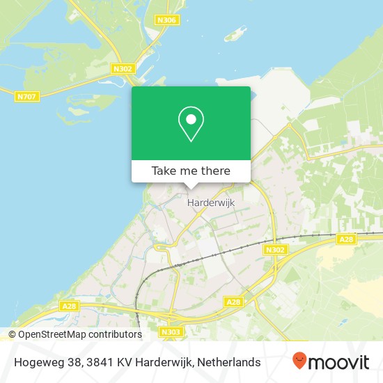 Hogeweg 38, 3841 KV Harderwijk Karte