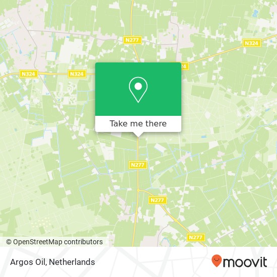 Argos Oil, Provincialeweg Zuid 1 map