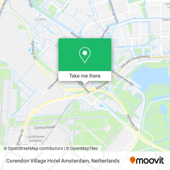 Corendon Village Hotel Amsterdam map