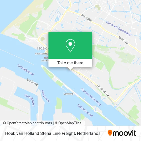 Hoek van Holland Stena Line Freight map