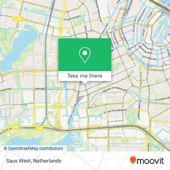 Saus West, Amstelveenseweg 170 map