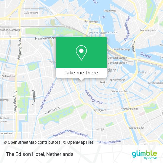 The Edison Hotel map