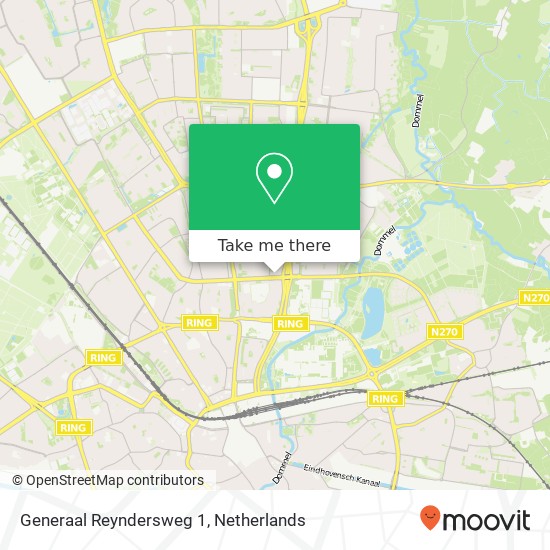 Generaal Reyndersweg 1, 5623 LZ Eindhoven map