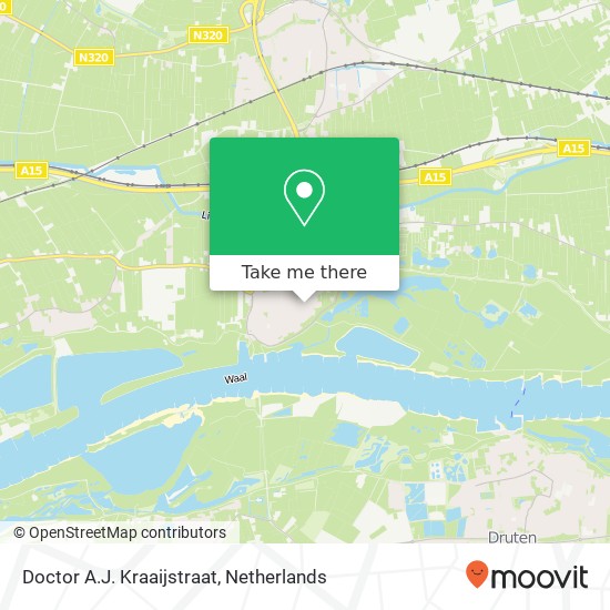 Doctor A.J. Kraaijstraat, 4051 AS Ochten map