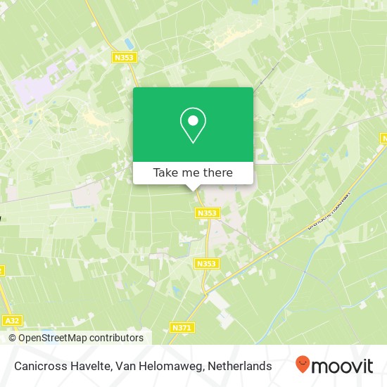 Canicross Havelte, Van Helomaweg map