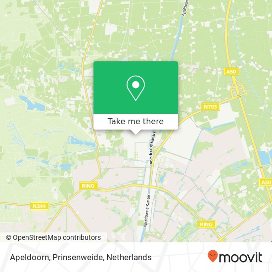 Apeldoorn, Prinsenweide Karte