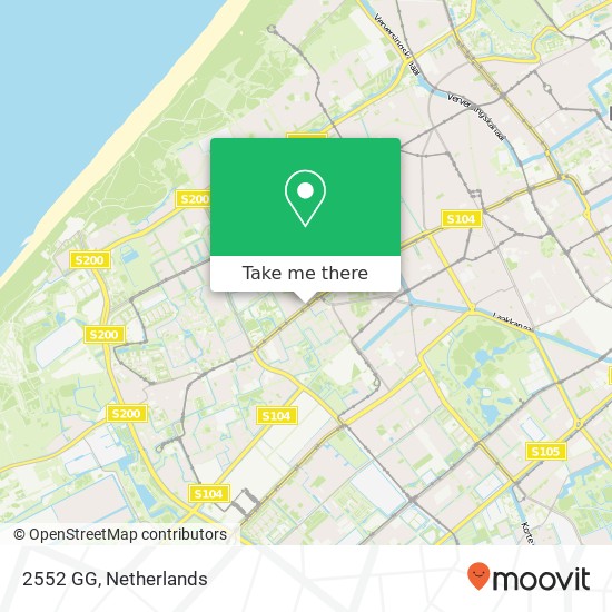 2552 GG, 2552 GG Den Haag, Nederland map