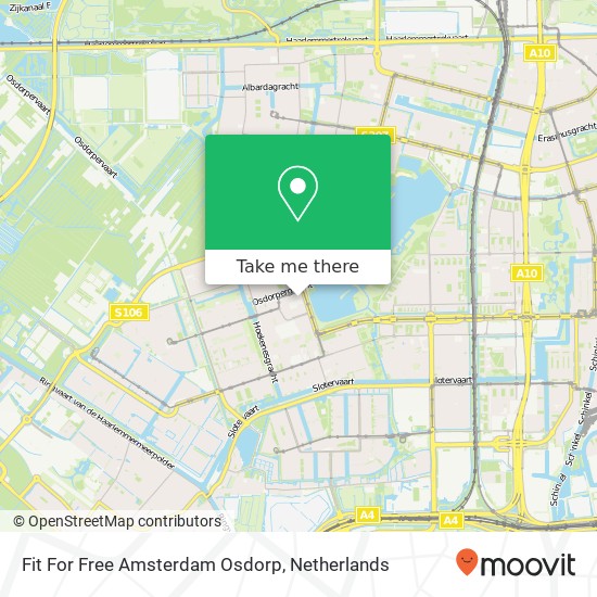 Fit For Free Amsterdam Osdorp, Osdorpplein 135 map