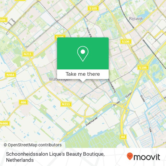 Schoonheidssalon Lique's Beauty Boutique, Perzikenpad 3 map