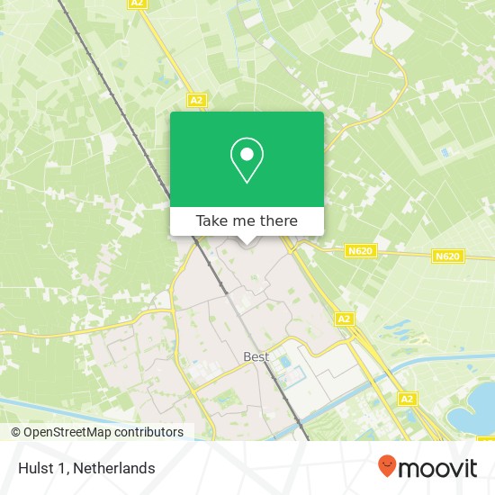 Hulst 1, 5682 HX Best map