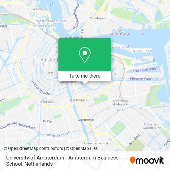 University of Amsterdam - Amsterdam Business School Karte