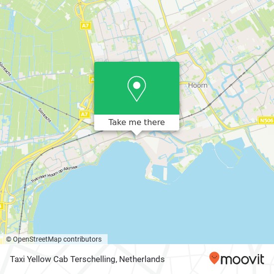 Taxi Yellow Cab Terschelling map