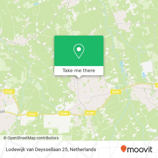 Lodewijk van Deyssellaan 25, 5531 SL Bladel map