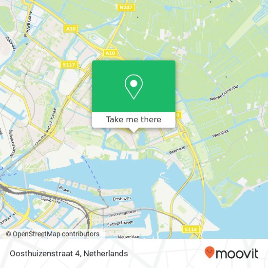 Oosthuizenstraat 4, 1023 TX Amsterdam map