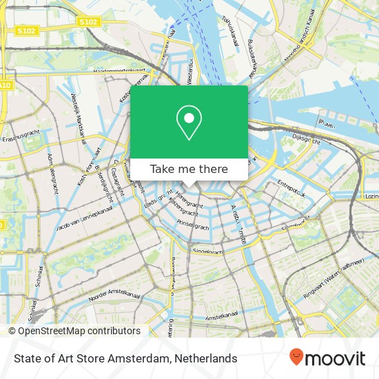 State of Art Store Amsterdam, Heiligeweg 35 Karte