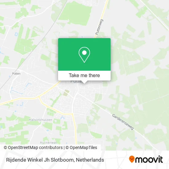 Rijdende Winkel Jh Slotboom Karte